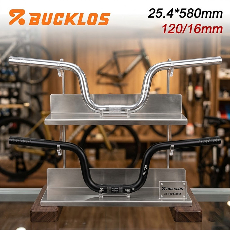 BUCKLOS Ghi Đông Xe Đạp Hình Chữ U Siêu Nhẹ 580mm Tay Lái Xe Đạp Cho Xe Đạp Gấp Và BMX Phụ Kiện Xe Đ