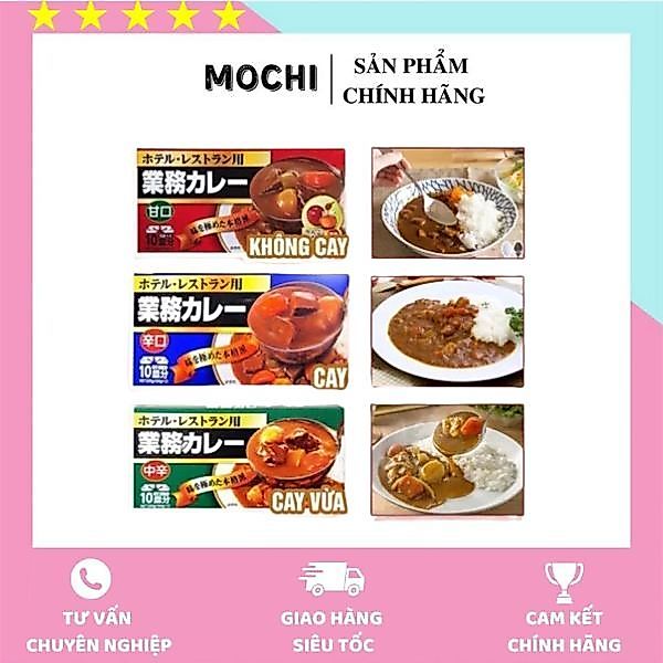 Viên Cà Ri (Cari) Kobe Bussan kiểu Nhật Curry Chuẩn Vị Nhật Bản 200g