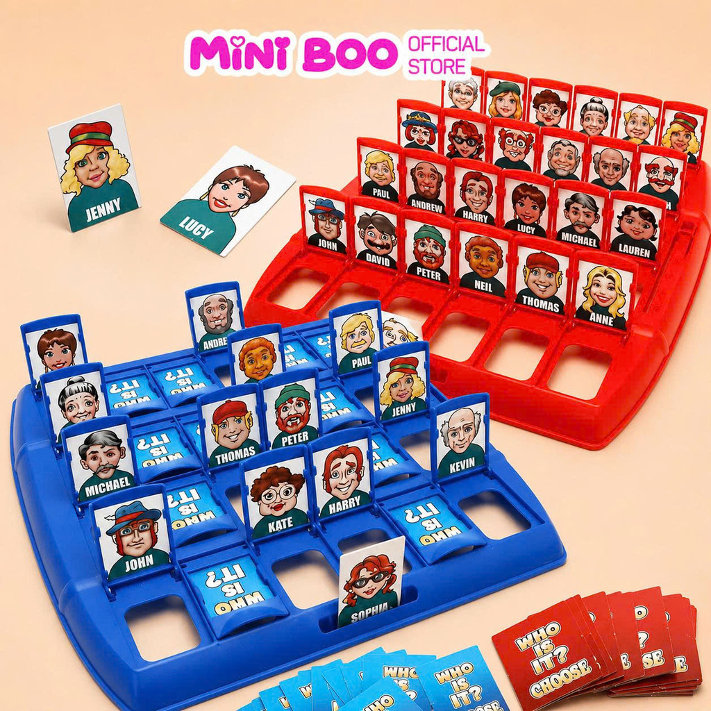 Board Game Who Is It – Trò Chơi Đoán Nhân Vật Rèn Luyện Tư Duy Và Trí Nhớ Cho Bé