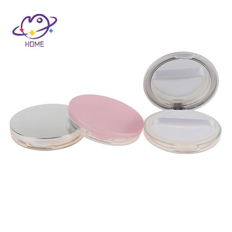 [mayhome] Hộp đựng mỹ phẩm rỗng di động Hộp đựng hộp phồng có gương {TH}