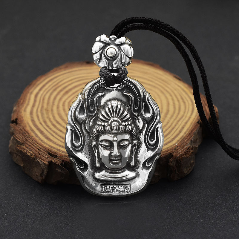 Preferred in-stock items#99Pure Silver Ox Year Zodiac Guardian Deity Pendant for Men, Twelve Zodiac 