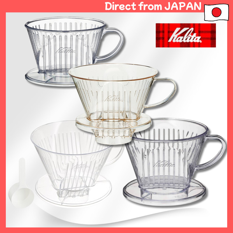 Kalita Clear Plastic Coffee Dripper – Fast Triple Holes, 1–12 Cups, Pour Over