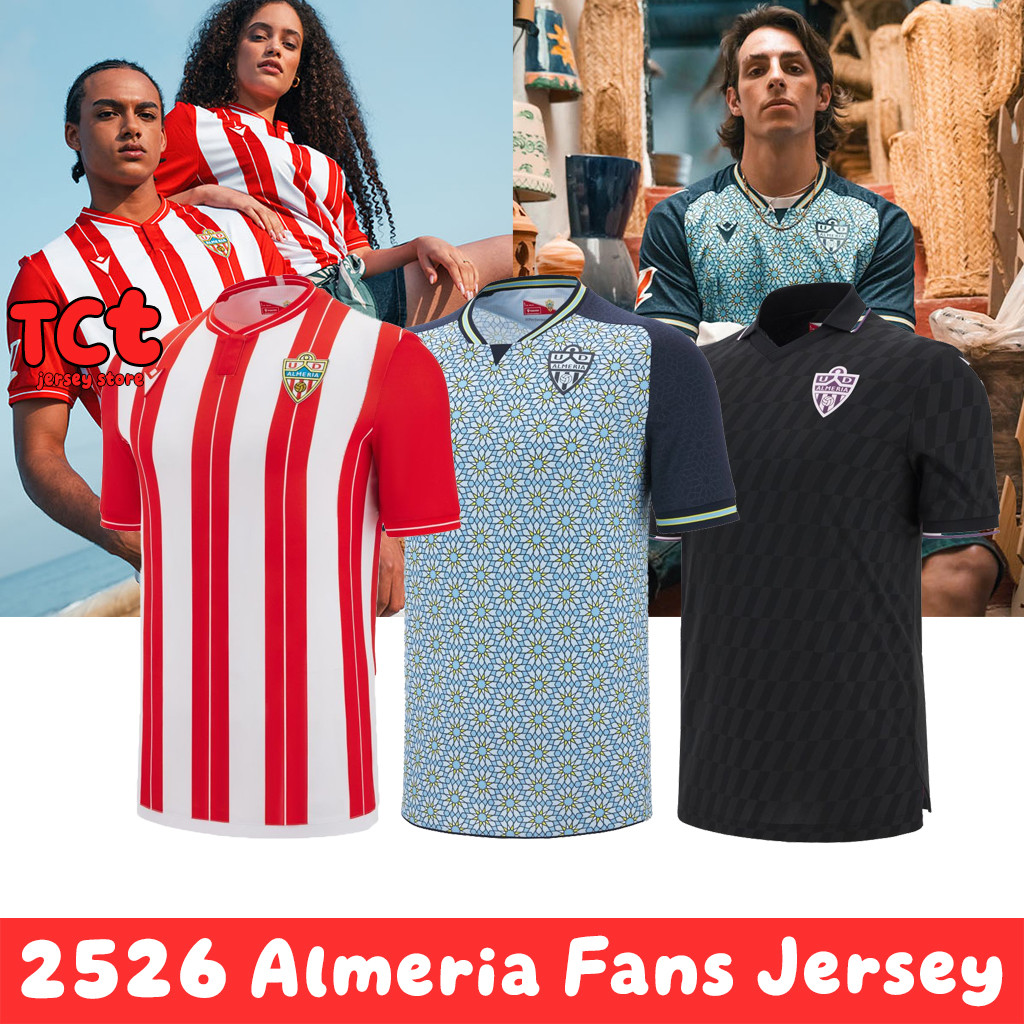 Almeria 25 / 26 sân khách thứ ba chất lượng hàng đầu Phiên bản người hâm mộ bóng đá Áo bóng đá S-4XL