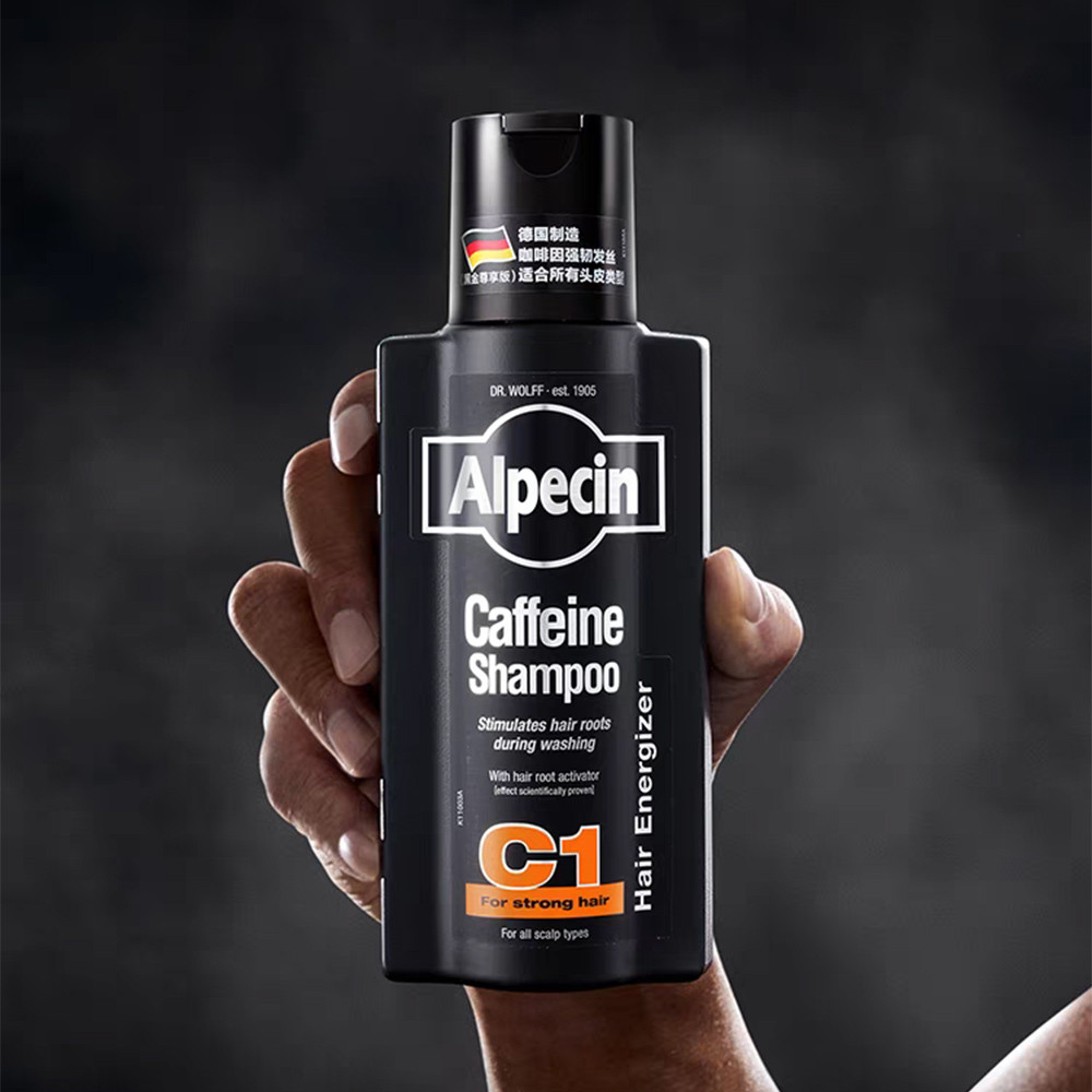 Alpecin Caffeine Shampoo C1 Black Anti Hair Loss Men Strong Hair 250 ml Shampoo Caffeine Infused Sca