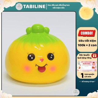 Heo đất ống tiết kiệm tiền lỗ tròn bánh màn thầu xinh xắn siêu cute đáng yêu LD07 - TABILINE