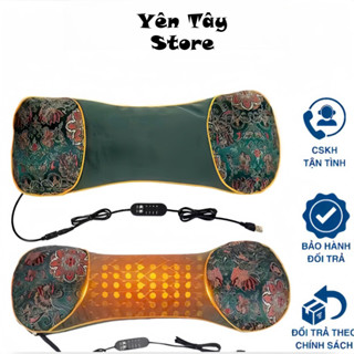 Gối ngải cứu Yên Tây Store sưởi ấm bằng điện bảo vệ cột sống cổ vai gáy [ HÀNG CAO CẤP ]