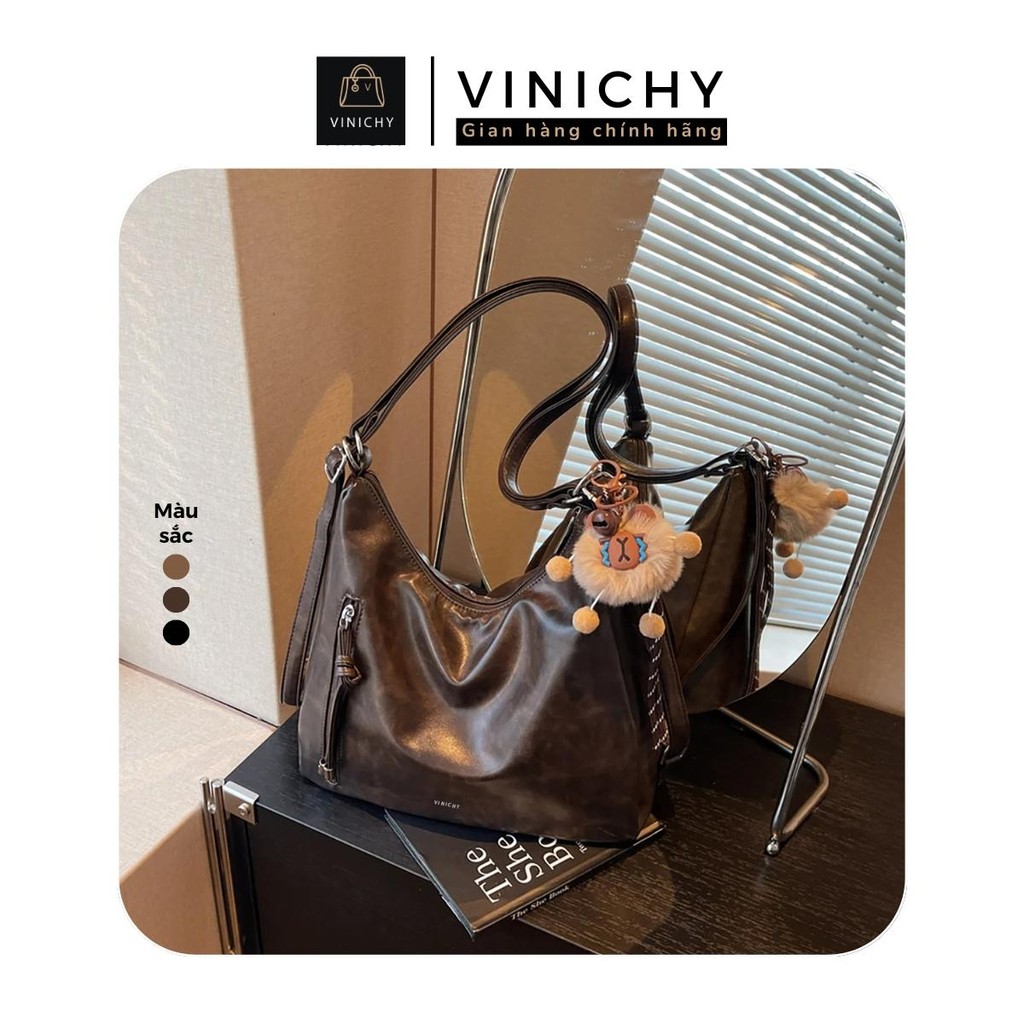 Túi xách nữ đeo vai VINICHY, tote,balo dung tích lớn size 30cm HA787