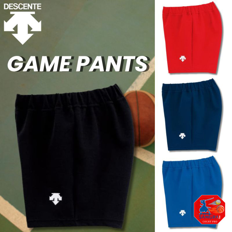 [Descente] Junior Game Half Pants Volleyball Moisture-Wicking Stretch Kids Training Unisex One Point