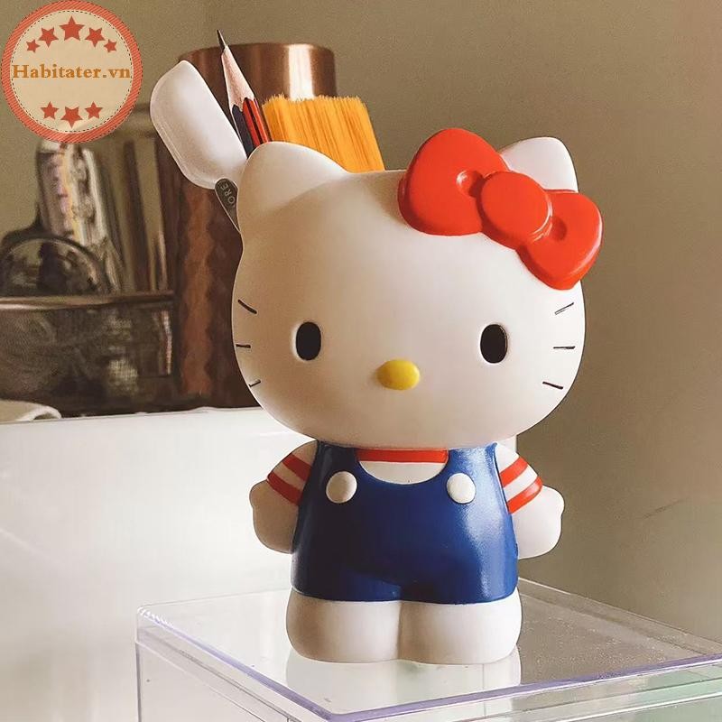 TATER 1 Hoạt Hình Dễ Thương Hello Kitty Bút Hộp Đựng Sinh Viên Văn Phòng Phẩm Thời Trang Dễ Thương G
