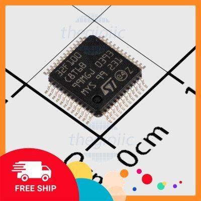 STM32F100C8T6B 48-LQFP, 32-Bit ARM Cortex M3 Microcontroller, 24MHz, 64KB FLASH, 48-LQFP