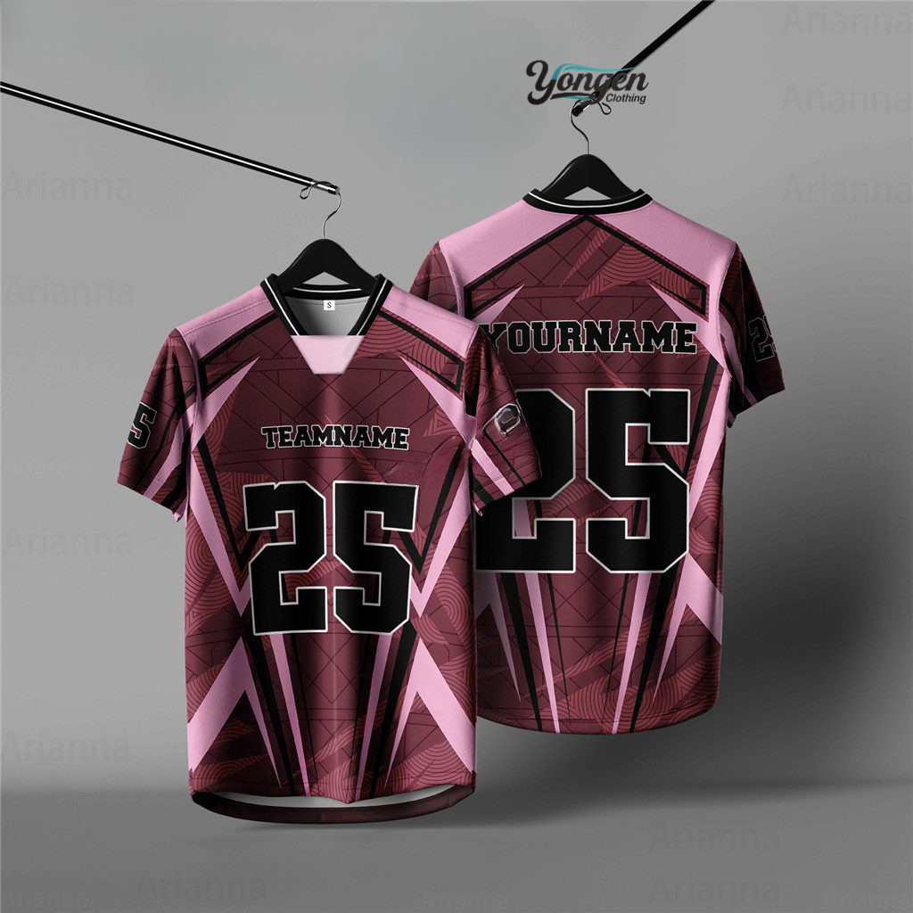 Áo thun NFL 2025 Microfiber Retro Cổ Ngắn cho Nam và Nữ