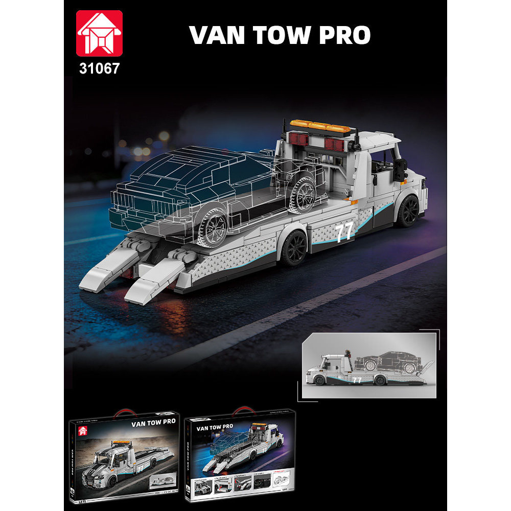 Khối xây dựng Leyi Mercedes-Benz Volvo FH16 Xe kéo sửa đổi Giáo dục lắp ráp