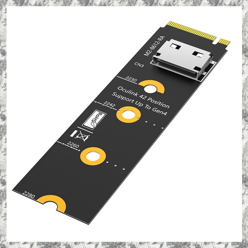 [D E O K] Thẻ nâng M.2 NVMe sang Oculink EGPU NVMe Key M sang SFF-8611 / 8612, Bộ chuyển đổi PCI-E 4