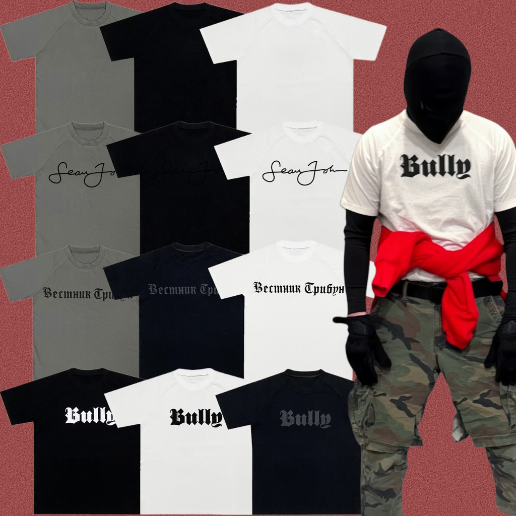 DTDA Yzy Street style short sleeves2025New Gosha Russian-style high street rap raglan sleeves T Shir