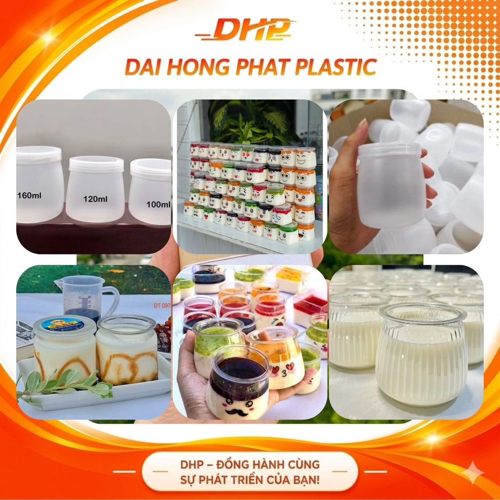 [Giá hủy diệt] Hũ sữa chua HD - PET COMBO 30/50/100