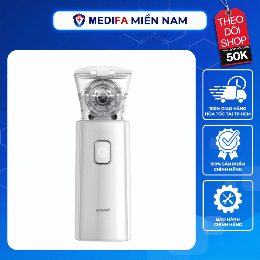 Máy Xông Khí Dung Cầm Tay Yuwell M103 Hạt Xông Siêu Nhỏ, Dễ Dàng Đi Vào Hệ Hô Hấp