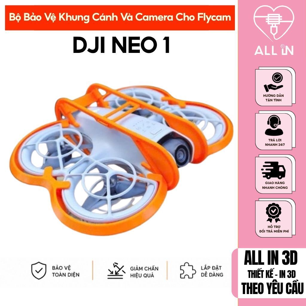 Dành Cho Neo 1 - Bộ Bảo Vệ Khung Cánh Và Camera Cho Flycam DJI Neo - Phụ Kiện Flycam [Mê 3D]