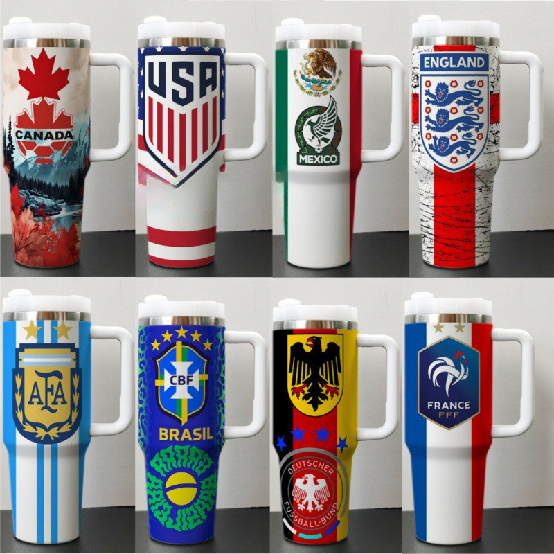 2026 FIFA WORD CUP World CUP 40oz Ice Master CUP TUMBLER Xe CUP Bình giữ nhiệt bằng thép không gỉ CU