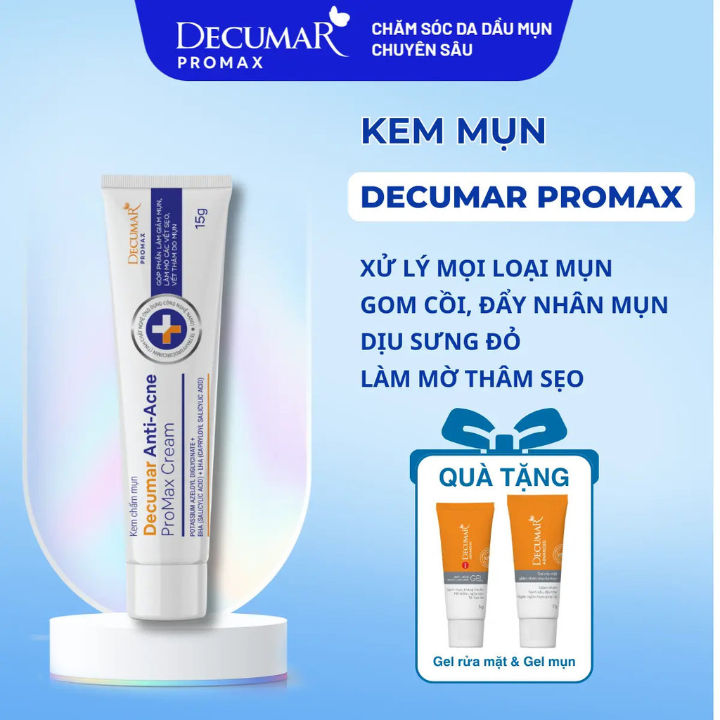 Kem chấm mụn Decumar Anti-Acne ProMax Cream, 15g - DPM01