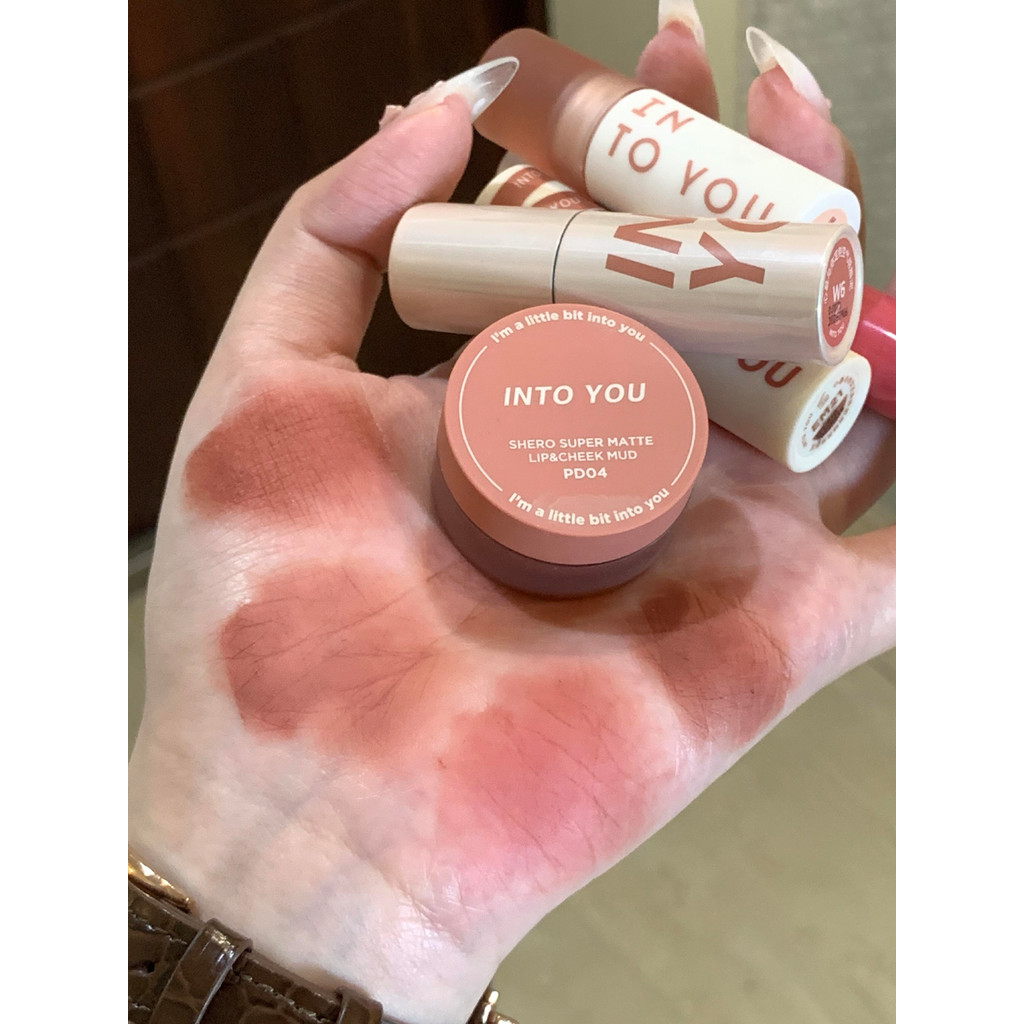 Sản phẩm chính hãng chính hãngInto you Lipstick Heroine em05 Air Lipstick Nude Mud Lip Glaze Lip Glo