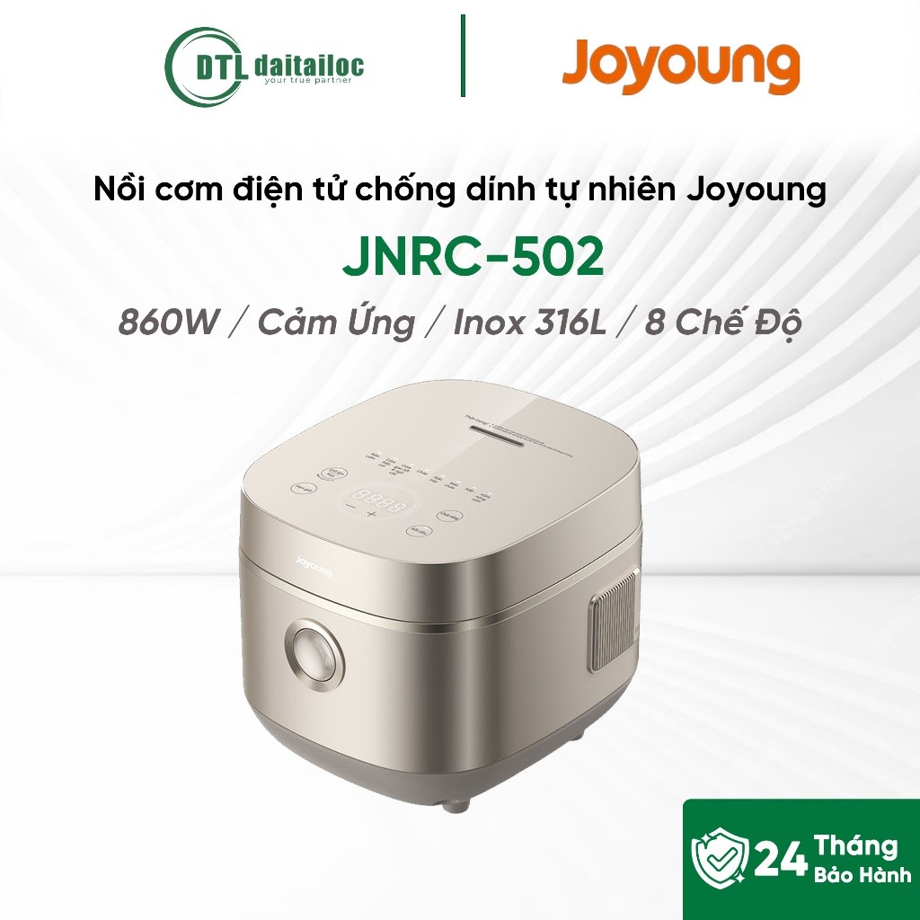 Nồi cơm điện tử chống dính tự nhiên Joyoung JNRC-502  / Chính hãng / Bảo hành 24 tháng