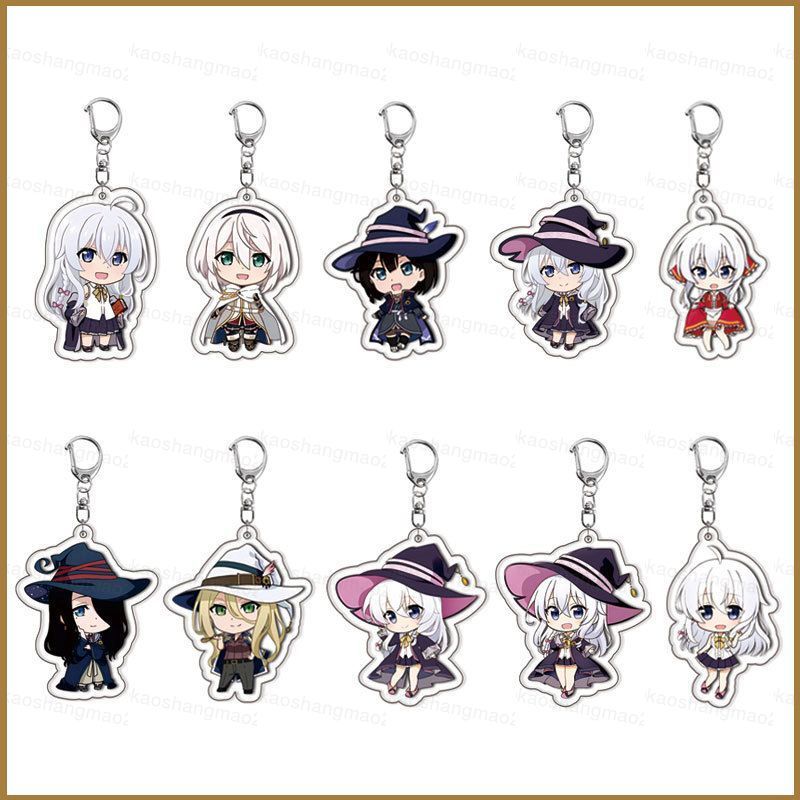 HK2 Lang Thang Phù Thủy Hành Trình Của Elaina Acrylic Móc Khóa Amnesia Mặt Dây Chuyền Elaina Anime T