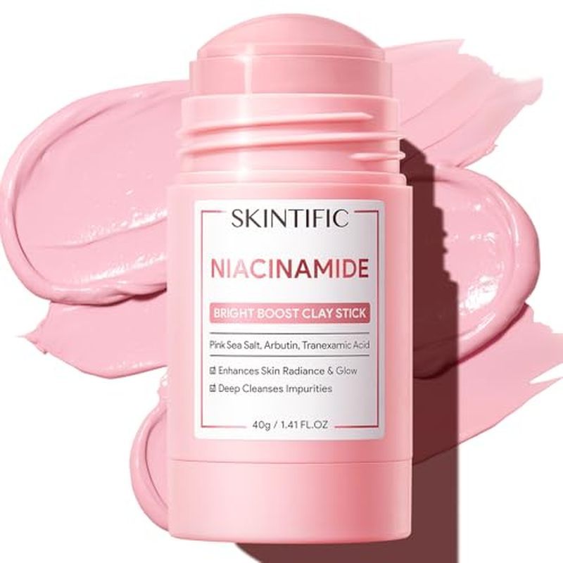 SKINTIFIC Deep Pore Cleaning Blackhead Remover Face Mask Stick, Mud Mask with Natural Alaska Volcano