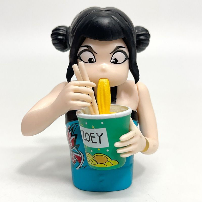 TQ~Hunter Girls Group Figures Eating Ramen, Lumi Zoi Mi La Figures, Celebrity Girl Group and Boy Gro
