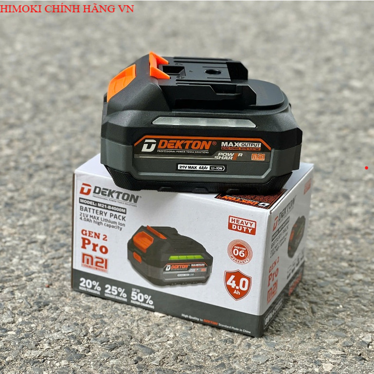 Pin 21v M21 Dekton, chân pin phổ thông Makita, M21-B4015PRO , M21-B4000M, HIMOKICHINHHANGVN