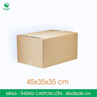 Mhl6 - 45x35x35 cm - combo 20 thùng carton đóng hàng lớn - hộp carton size lớn | magix packaging