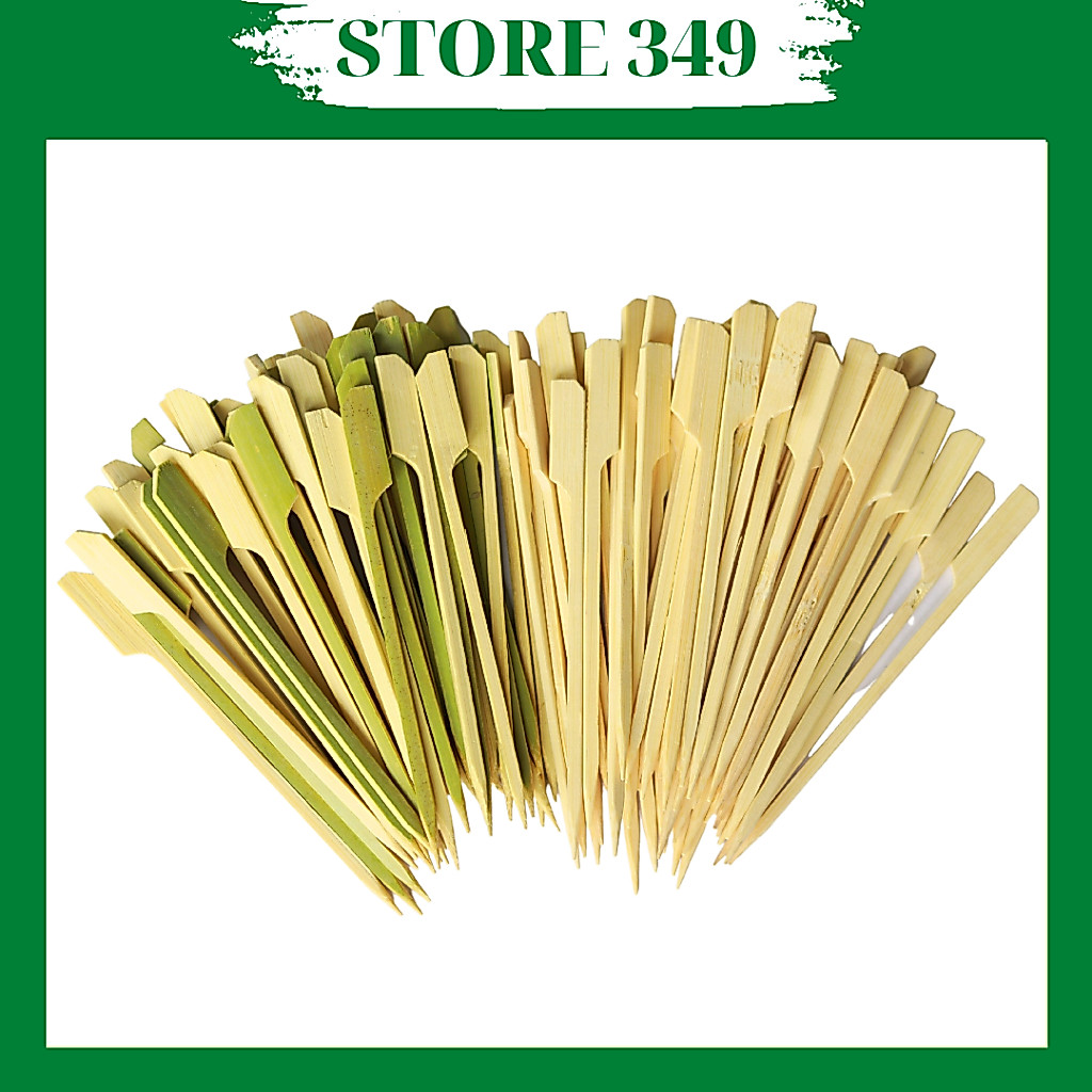 50 -100 Cây Xiên Tre 15cm Không Mắc Tre