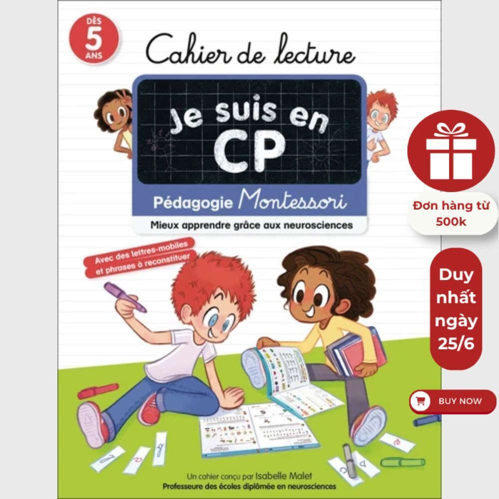 Sách tiếng Pháp - Je Suis En Cp - Cahier De Lecture 2748