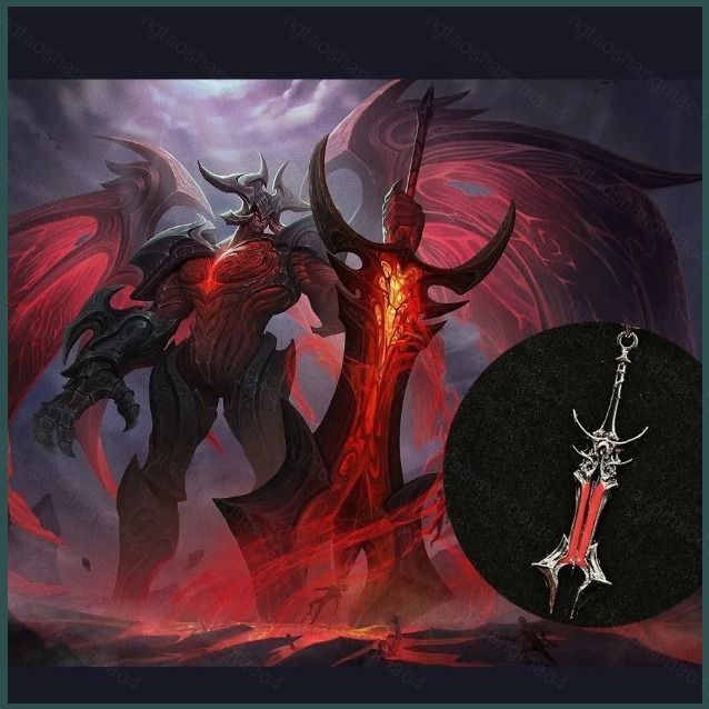 YT4 LOL Liên Minh Huyền Thoại Aatrox Vòng Cổ Thời Trang Đa Năng Cổ Dây Xích Trò Chơi Ngoại Vi Trang 