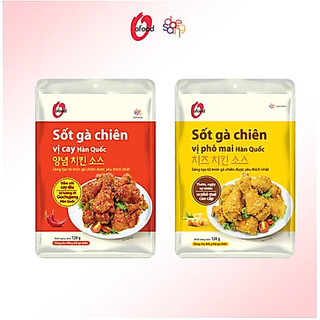 Sốt gà chiên 2 vị cay và phô mai O'food gói 120g