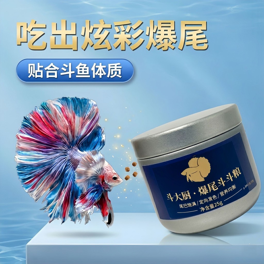 Đầu Bếp Dou Hot-Tail Dou Dou Thức Ăn Thái Lan Douyu Hạt Nhỏ Nhỏ Cá Nhiệt Đới Trang Trí Mở Đầu Đặc Bi