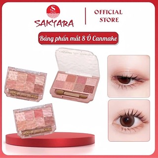 Bảng phấn mắt Canmake Petit Palette Eyes 8 màu kèm cọ - Nội địa Nhật