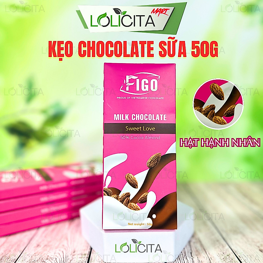 [COMBO 2 HỘP 50g] Socola FIGO – Milk Chocolate FIGO đa dạng nhân LOLICITA MART