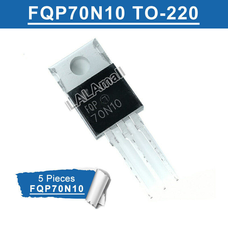 5 chiếc FQP70N10 TO-220 70N10 TO220 70A / 100V N-channel MOSFET Transistor mới