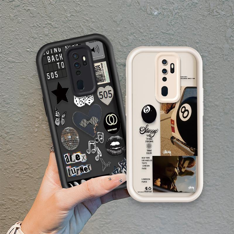 Áp dụng cho OPPO A9 2020 A5 2020 A11 Ốp điện thoại mềm silicon hoạt hình TPU Ins Style bida Mắt thiê