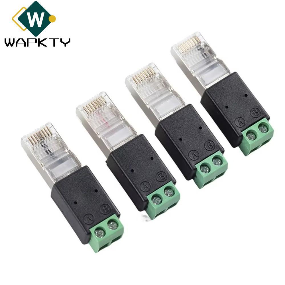 WAPKTY Bộ chuyển đổi WAPKTY RJ45 sang RS485, Bộ chuyển đổi RJ45 Đầu nối đầu cuối RJ45 Bộ chuyển đổi 