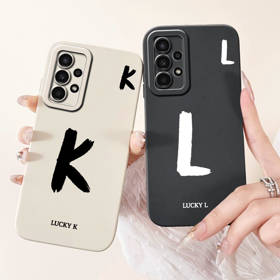 Dành Cho Samsung Galaxy A13 4G Ốp Lưng M-A135F SM-A135M Ốp Lưng A Z Sang Trọng Chữ Cái Tên Silicon M