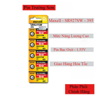 Pin Maxell SR927SW / 395 (Đồng Hồ Đeo Tay) - Hàng Chính Hãng - Chất Lượng Cao