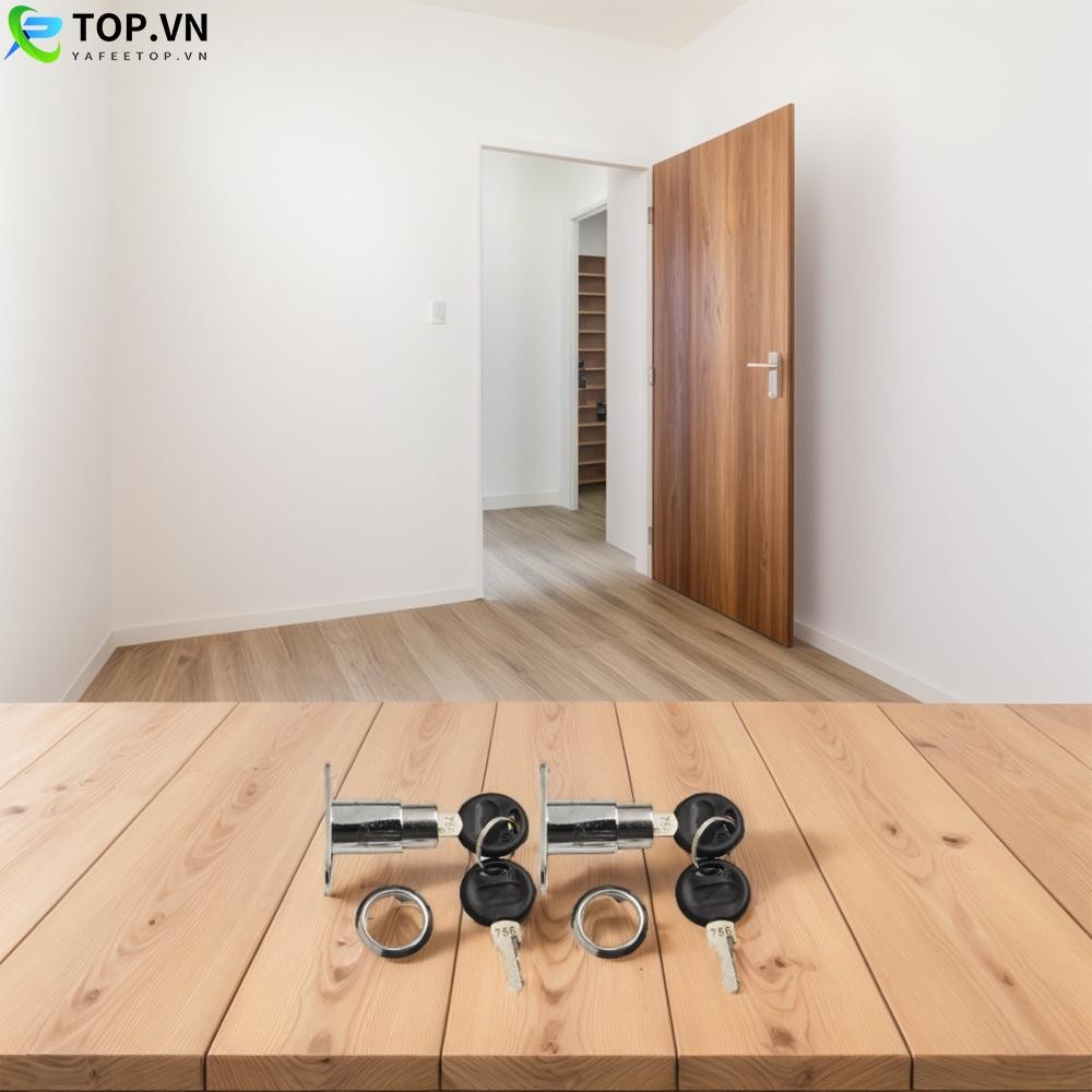 Plunger Locks Parts Plunger Replacement W/ Keys Zinc Alloy 2 Set Accessories