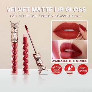 O 'CHEAL Lip Gloss 4 màu Liquid Lipstick Dưỡng ẩm lâu trôi Son bóng chống thấm nước