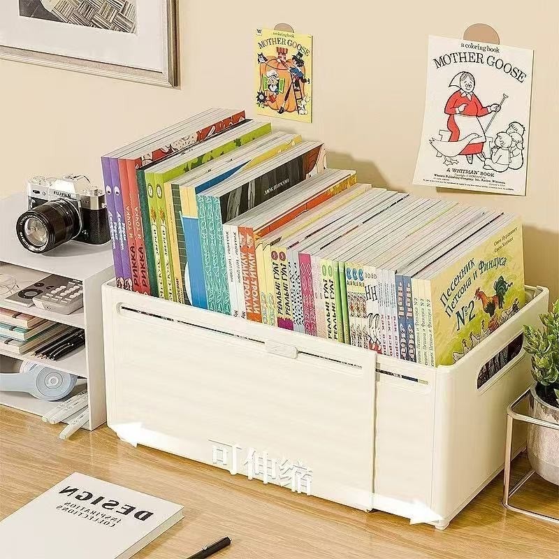 Sách Lưu Trữ Sách Hộp Bảo Quản Có Thể Thu Vào Trẻ Em Kệ Sách Hình Để Bàn Hộp Sắp Xếp Để Bàn Lưu Trữ 