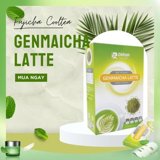  Bột Trà Xanh Gạo Lứt Sữa Chính Sơn Genmaicha Latte 180g  10 gói x 18g  