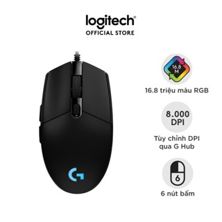 Chuột game có dây Logitech G102 Lightsync - Tùy chỉnh RGB, 6 nút lập trình, nhẹ