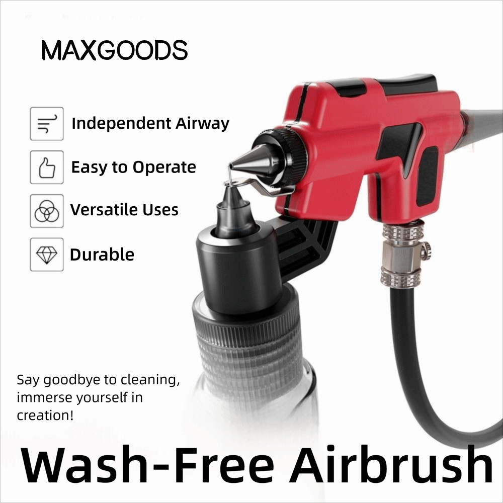 MAXGOODS Airbrush không cần giặt, dành cho bình trộn 50ml bền bỉ DSPIAE PT-AB, Tranh mô hình có giá 