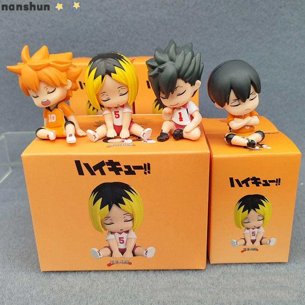 NANSHUN 4 Cái / bộ Anime Haikyuu Nhân Vật Hành Động, PVC Keiji Oikawa Tooru Box, Hinata Shoyo Kageya