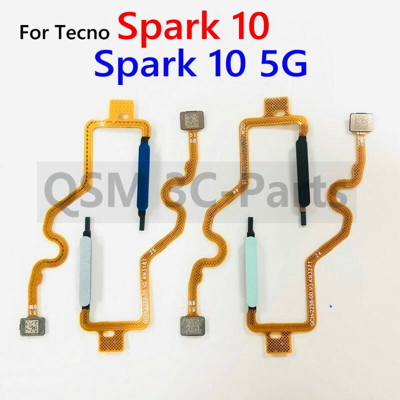 Cảm biến vân tay in ngón tay cho Tecno Spark 10 Spark 10 5G KI5q KI7 KI8 Nút vân tay